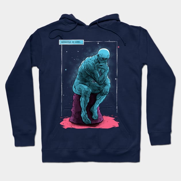 Blue Thinker Hoodie by teesgeex